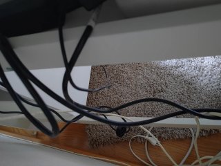 Mesa de escritorio de madera blanca IKEA BRUSALI