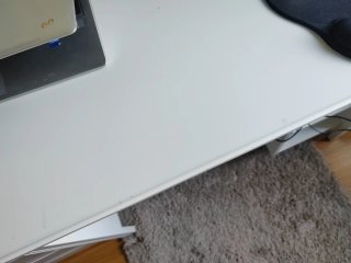Mesa de escritorio de madera blanca IKEA BRUSALI