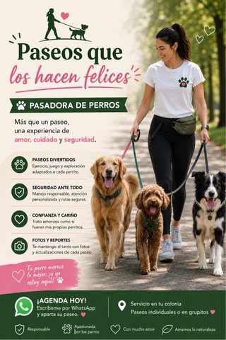 Paseadora de perros , somos dos chicas