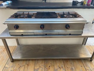 Cocina Industrial Gas 2 Fuegos + Plancha