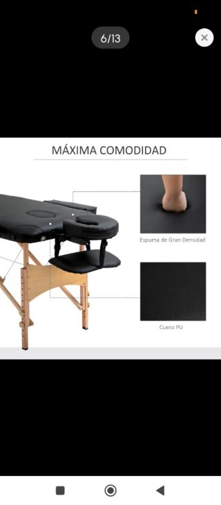 CAMILLA DE MASAJE RESISTENTE: