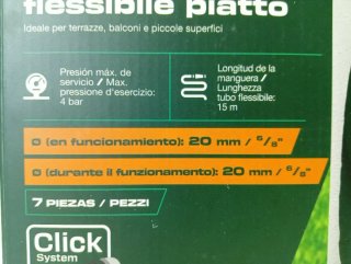 Manguera Plana PARKSIDE 15 Metros con Accesorios
