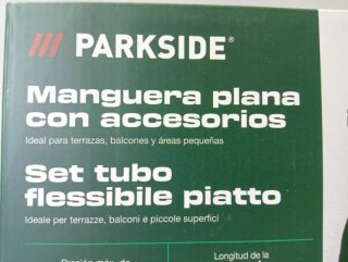 Manguera Plana PARKSIDE 15 Metros con Accesorios