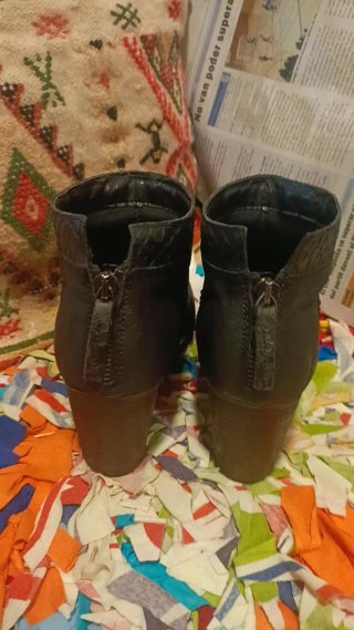 Botines de piel Fosco negros