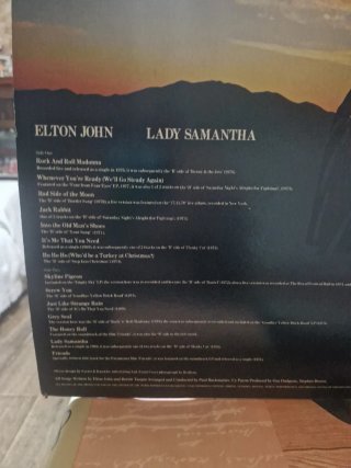 Vinilo Elton John Lady Samantha