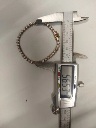 Pulsera Tipo Tenis de Plata de Ley 925 clásica
