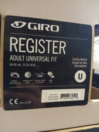 Caschetto Ciclismo Taglia Unica 54-61 cm