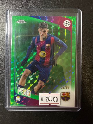 Pedri /99 Geo Topps Chrome UCC FC Barcelona
