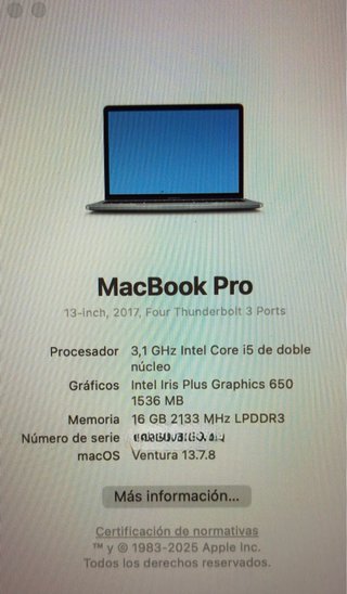 MacBook Pro 13 2017