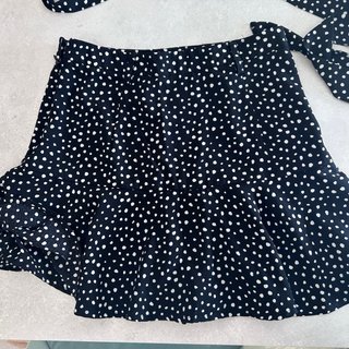 Falda pantalón lunares Stradivarius Talla S