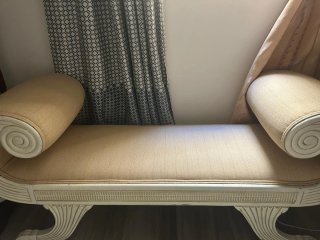 Diván Beige y Blanco