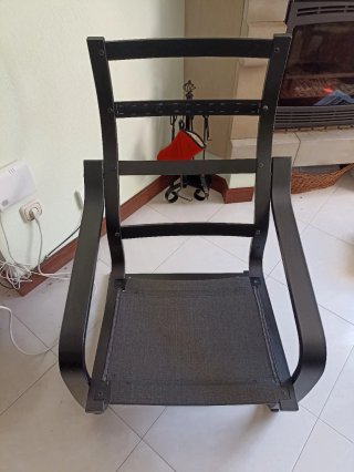Butaca IKEA POÄNG Piel Beige/Madera wengue.
