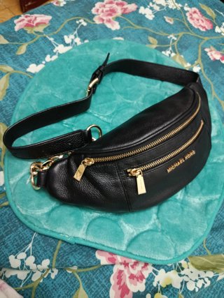 Bolso Riñonera Michael Kors Negro Piel