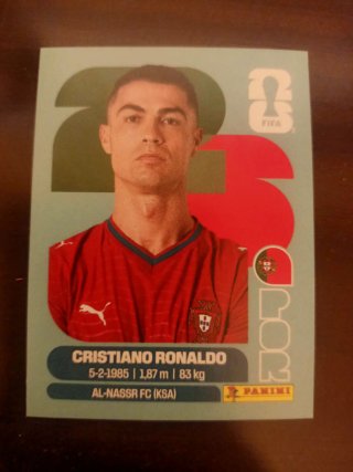 Cromo Cristiano Ronaldo Panini Mundial 2026