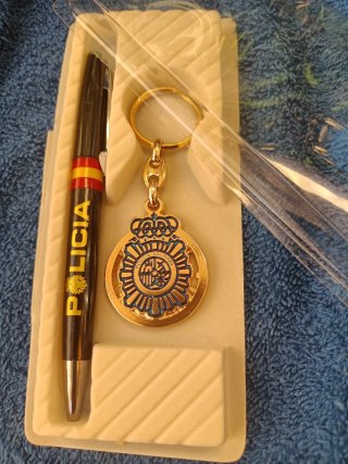 Llavero y Bolígrafo Policía Nacional