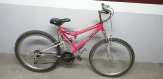 Bicicleta Shimano Roja Montaña
