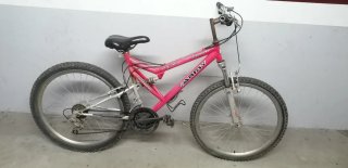 Bicicleta Shimano Roja Montaña