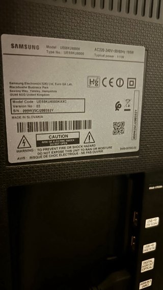 Smart TV Samsung 55 UE55KU6000K