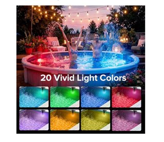 Luces Solares LED RGB para Piscina SANSI