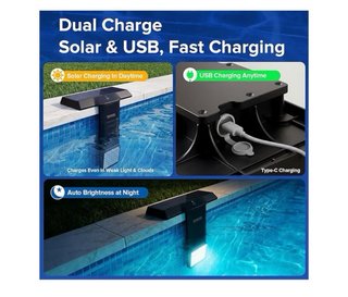 Luces Solares LED RGB para Piscina SANSI