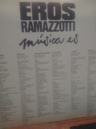 Vinilo Eros Ramazzotti Música es