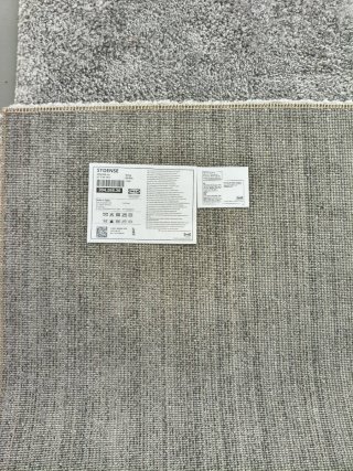 Alfombra STOENSE pelo corto gris