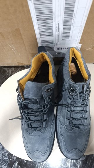 Scarpe da uomo con punta in acciaio grigie