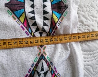 Poncho Verano Fino Estampado Multicolor Talla Únic