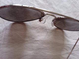 Gafas de sol aviador plateadas