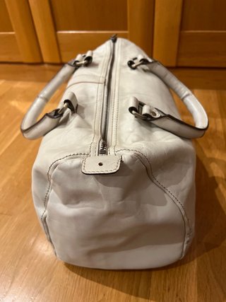 Bolso Purificación García Beige/Blanco