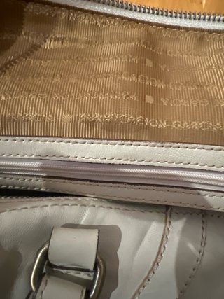 Bolso Purificación García Beige/Blanco