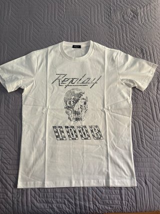 Replay Camiseta Talla M Calavera Tour