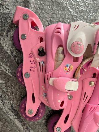 Patines rosas de princesas para niña