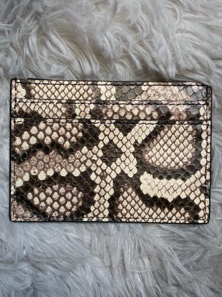 Portacarte Moschino Couture effetto pitone
