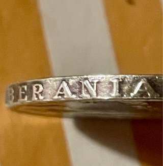 Falsificación de moneda antigua 5 pesetas
