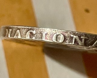 Falsificación de moneda antigua 5 pesetas