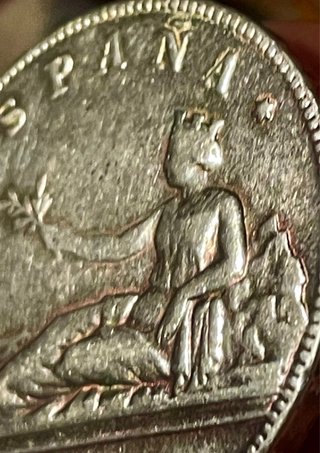 Falsificación de moneda antigua 5 pesetas
