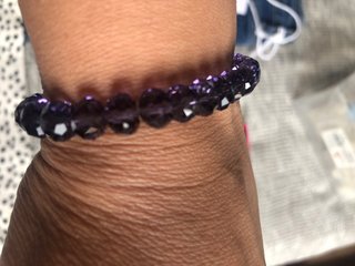 Pendientes y Pulsera El-Desván Morado Negro