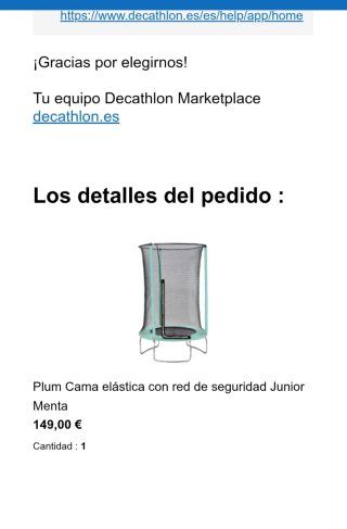 Cama elástica con red de seguridad
