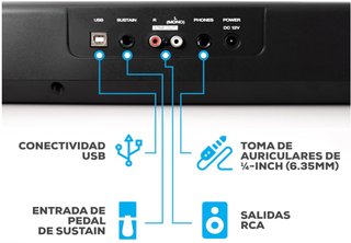 Piano Eléctrico Alesis 88 Teclas Semicontrapesadas
