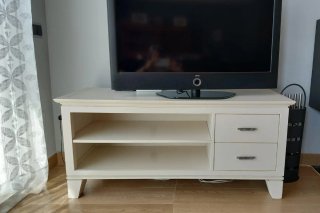 Mueble TV madera y metal