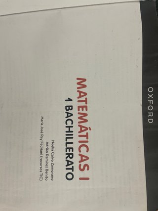 MATEMÁTICAS I GENIOX PRO BACHILLERATO 1
