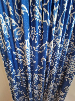 Vestido Sfera azul y blanco estampado