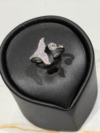 Anillo Cola de Sirena con Circonitas Ajustable