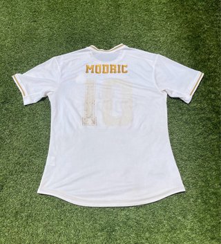 Camiseta Real Madrid 19/20 Adidas Blanca Dorada -M