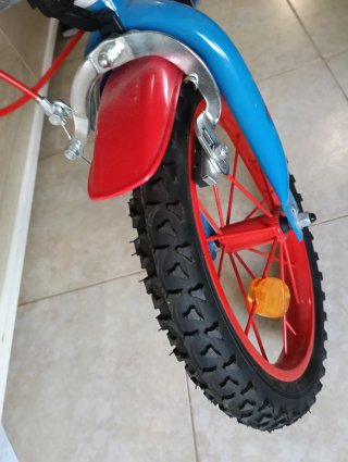 Bicicleta Spiderman Infantil con Ruedines