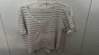 Pack 2 Camisetas Básicas Stradivarius Blancas
