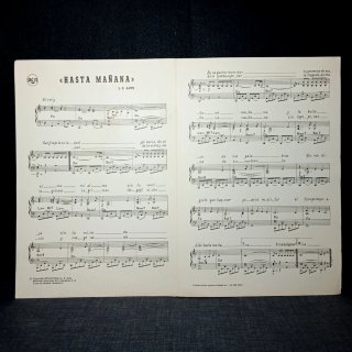 Partitura Hasta Mañana Massiel Aute 1967 RCA