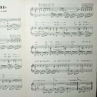 Partitura Hasta Mañana Massiel Aute 1967 RCA