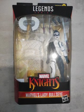 Marvel Legends Lady Bullseye figura BAF Hasbro Lab